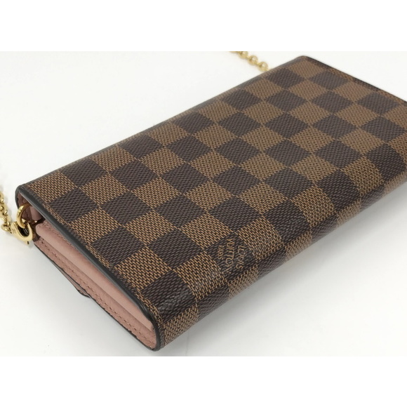 Louis Vuitton Portefeuille Croisette Chain Wallet Damier Ebene - Picture 5 of 7